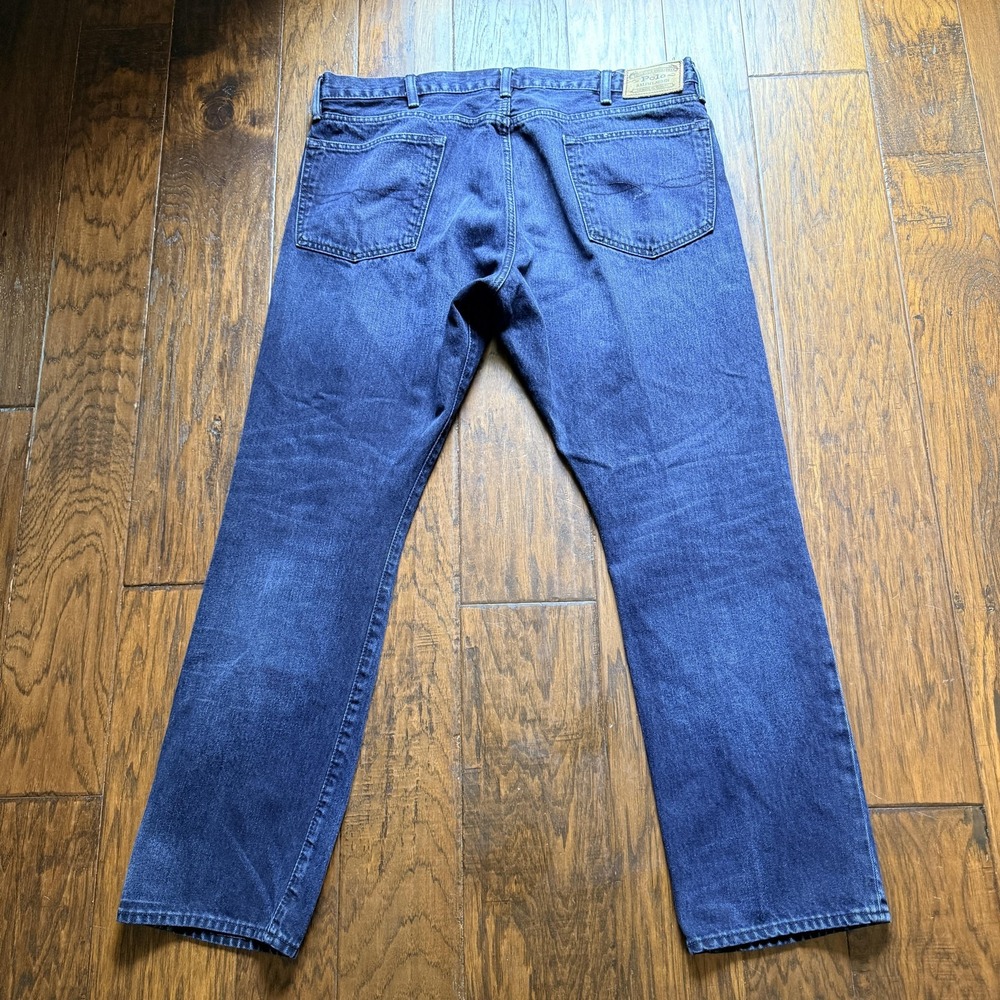 Polo Ralph Lauren Jeans Mens 38x30 Blue Slim Straight Denim Authentic Dungarees